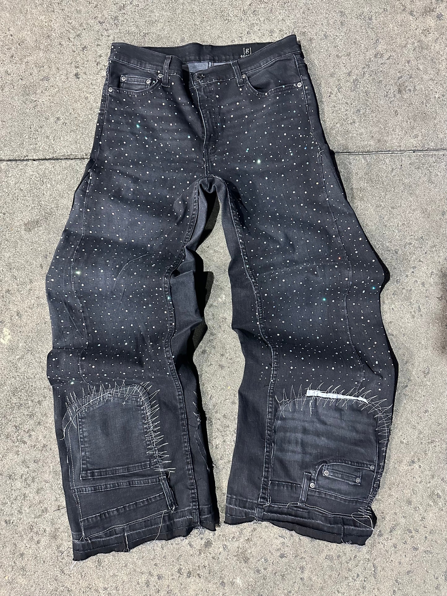 Diamonds dancing denim