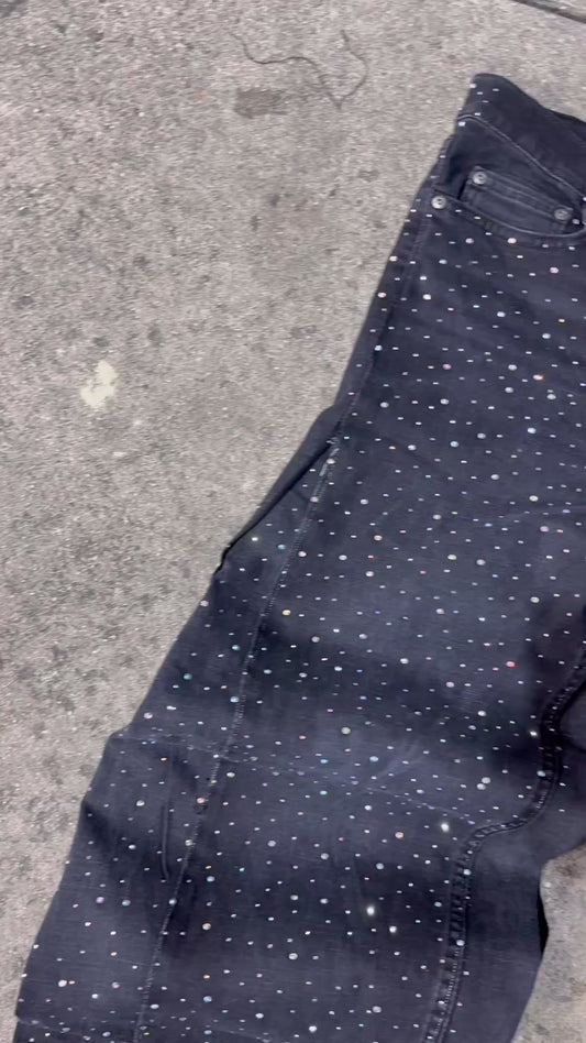 Diamonds dancing denim